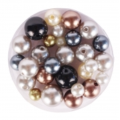 Perles pour enfant nacrées rondes tendance 0,8 cm 130 pièces