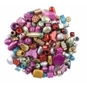 Perles pour enfant métallisées 0,5 x 0,3 cm 179 pièces