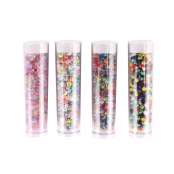 Perle Rocaille tubes 8 g Multicolore 4 pièces