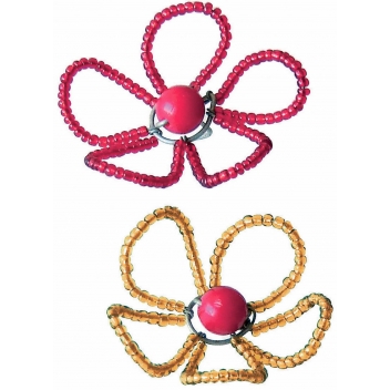 1065 - 3700443510650 - MegaCrea DIY - Perle Rocaille 15 tubes 7 g Métallisé + fermoirs et fil