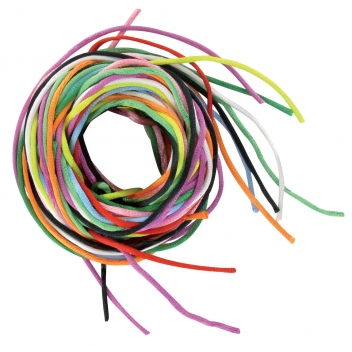 1328 - 3700443513286 - MegaCrea DIY - Cordon en satin 2 mm 2 m Assortiment de 10 fils - 2