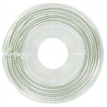 1375 - 3700443513750 - MegaCrea DIY - Fil élastique gainé argent 1 mm x 5 m