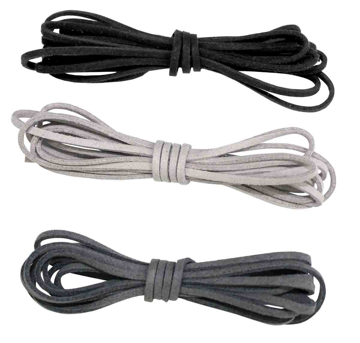Lacet plat gris sales