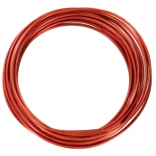 Fil aluminium Ø 2 mm x 2 mètres rouge