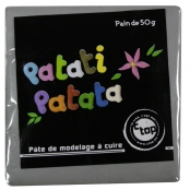 Pâte polymère à modeler Patati Patata Gris 50 g