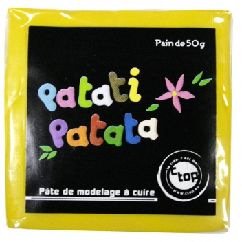 9809 - 3700443598092 - MegaCrea DIY - Pâte polymère à modeler Patati Patata Jaune 50 g - 2
