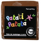 Pâte polymère à modeler Patati Patata Marron 50 g