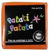 Pâte polymère à modeler Patati Patata Orange 50 g