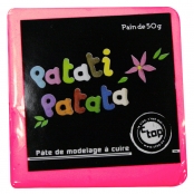 Pâte polymère à modeler Patati Patata Rose fluo 50 g