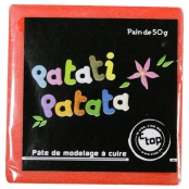 Pâte polymère à modeler Patati Patata Rouge 50 g