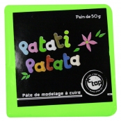 Pâte polymère à modeler Patati Patata Vert fluo 50 g