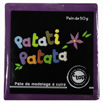 9893 - 3700443598931 - MegaCrea DIY - Pâte polymère à modeler Patati Patata Violet 50 g