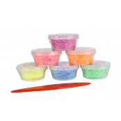 Pâte à modeler micro-billes pour enfant Foam Clay x6 Fluo