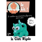 Kit Pâte à modeler enfant Creapito Chat rigolo