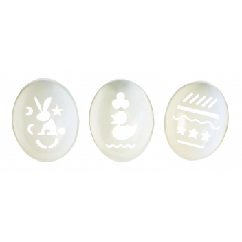 5112 - 3700443551127 - MegaCrea DIY - Kit Pochoirs pour décorer les oeufs de Pâques