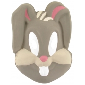 Masque enfant lapin en papier comprimé 18 x 26 cm élastique