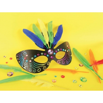 8166 - 3700443581667 - MegaCrea DIY - Masques enfant à gratter 22 x 15 cm x 4 pièces - 4