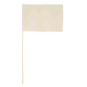 Drapeaux papier blanc 10 x 15 cm 5 pièces
