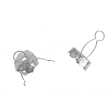 3556 - 3700443535561 - MegaCrea DIY - Attache boules creuse Argenté 1,8 cm 15 pièces