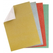 Washi paper Feuille autocollante Pailleté 6 pièces