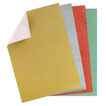 8353 - 3700443583531 - MegaCrea DIY - Washi paper Feuille autocollante Pailleté 6 pièces - 5