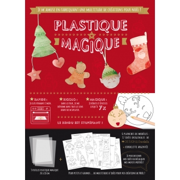 2867 - 3700443528679 - MegaCrea DIY - Kit Plastique magique translucide Noël Tradition x3