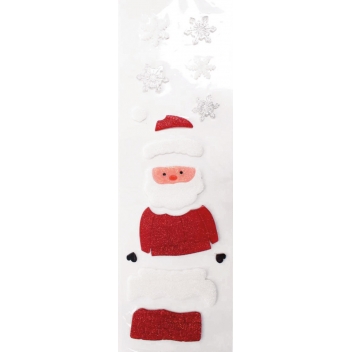 2564 - 3700443525647 - MegaCrea DIY - Décoration Noel Fenêtre Gelly vitrostatique Père Noël