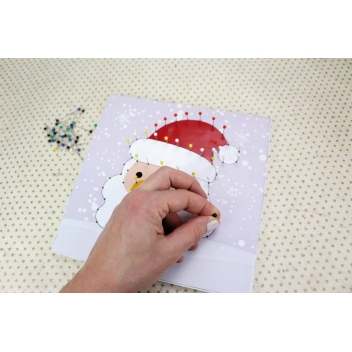 3751 - 3700443537510 - MegaCrea DIY - Kit Enfant String Art Tableau de fil tendu Père Noël