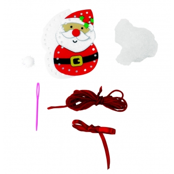 3705 - 3700443537053 - MegaCrea DIY - Décoration de Noel en feutrine Père Noël - 4