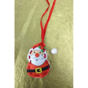 3705 - 3700443537053 - MegaCrea DIY - Décoration de Noel en feutrine Père Noël