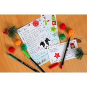 Set de papier à lettre pour le Père Noël 6 pièces