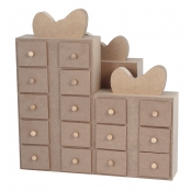 Cadeau de l'Avent MDF 27x28x10,5 cm