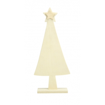7473 - 3700443574737 - MegaCrea DIY - Sapin de Noel en bois 23x9,5x5 cm