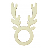 Rond de serviette Cerf 10x6 cm 2 pièces