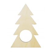 Rond de serviette Sapin 10x7 cm 2 pièces