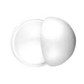 Boule en polystyrène en 2 parties amovibles 20 cm