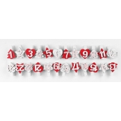 Pinces à linge pour Calendrier de l\'Avent Noël 3,5 cm