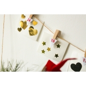 Fanion en feutrine pour Calendrier de l\'Avent 48 pièces