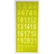 Sticker pour Calendrier de l'Avent Chiffre doré 3 cm