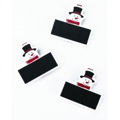 Pince à linge Bonhomme de neige ardoise 4,5cm 3 pièces