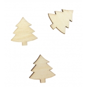 Sapin en bois 2,5 cm 50 pièces