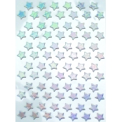 Stickers étoile Argenté 1,5 cm 78 pièces