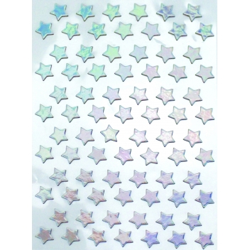 3618 - 3700443536186 - MegaCrea DIY - Stickers étoile Argenté 1,5 cm 78 pièces - 2