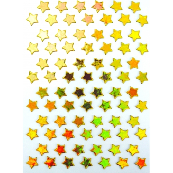 3619 - 3700443536193 - MegaCrea DIY - Stickers étoile Doré 1,5 cm 78 pièces - 2