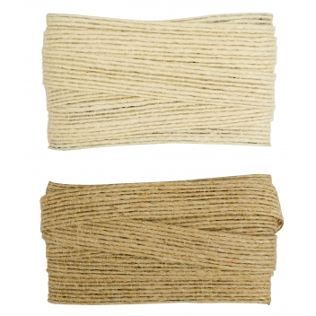 3698 - 3700443536988 - MegaCrea DIY - Ruban de jute beige et naturel 1 cm 2 pièces - 3