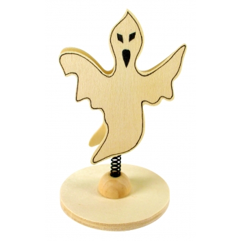 2926 - 3700443529263 - MegaCrea DIY - Marque-place ou Porte-photo en bois Fantôme 10x6 cm
