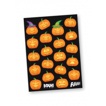 2928 - 3700443529287 - MegaCrea DIY - Sticker Gommettes Halloween 44 pièces