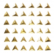Strass adhésif Triangle Doré 1cm 36 pièces
