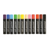 Boite Pastel à l\'huile Couleurs assorties 12 pièces