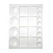 Grande Palette plastique rectangulaire 20 cases 33x25 cm